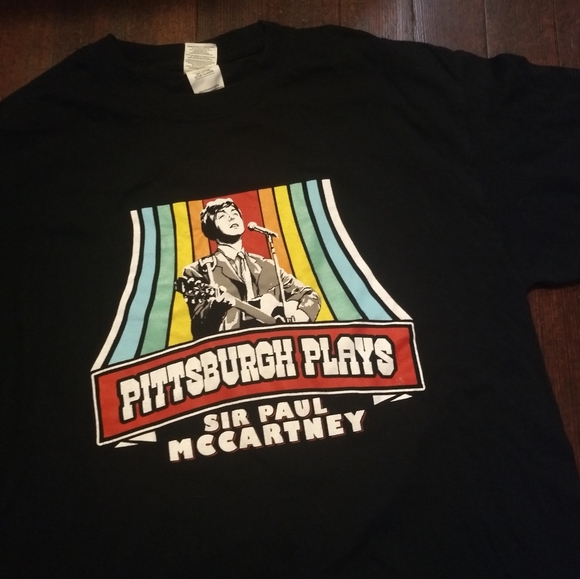 PAUL MCCARTNEY CONCERT TRIBUTE T-SHIRT - Medium / Pittsburgh Plays Band Rock tee - Picture 6 of 11